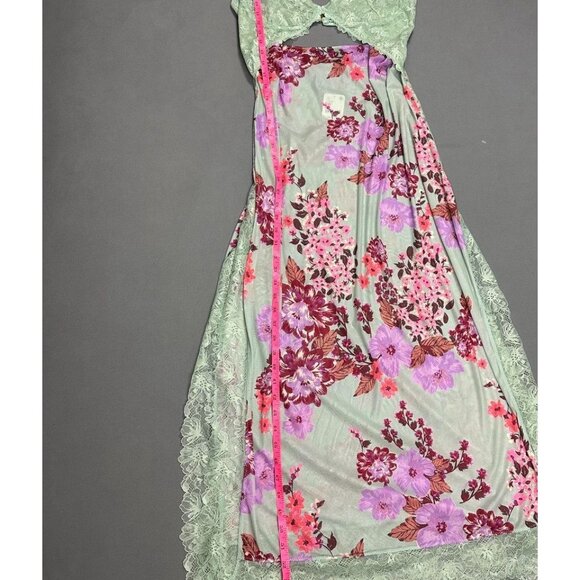 NWT x Intimately FP Suddenly Fine Maxi Slip Dress Sage Combo XL Brit Eady’s dres - Picture 13 of 14